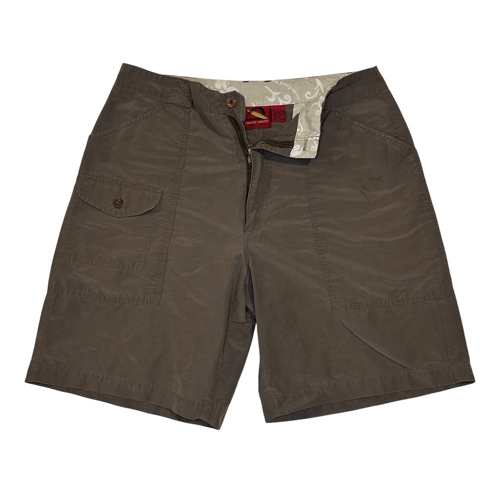 Duke Boyd Surfwear Shorts Mens 36 Brown Cotton Utility Cargo Hang Ten Surf